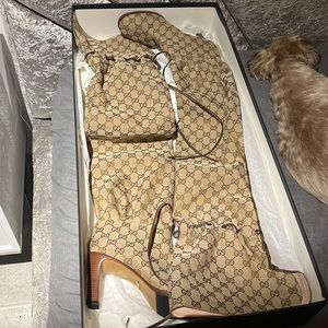 Thigh high Gucci boots